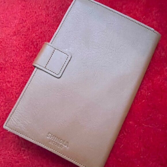 NEW - SHINOLA PREMIUM LEATHER MEDIUM JOURNAL COVER & NOTEBOOK - BRITISH TAN - Picture 2 of 8